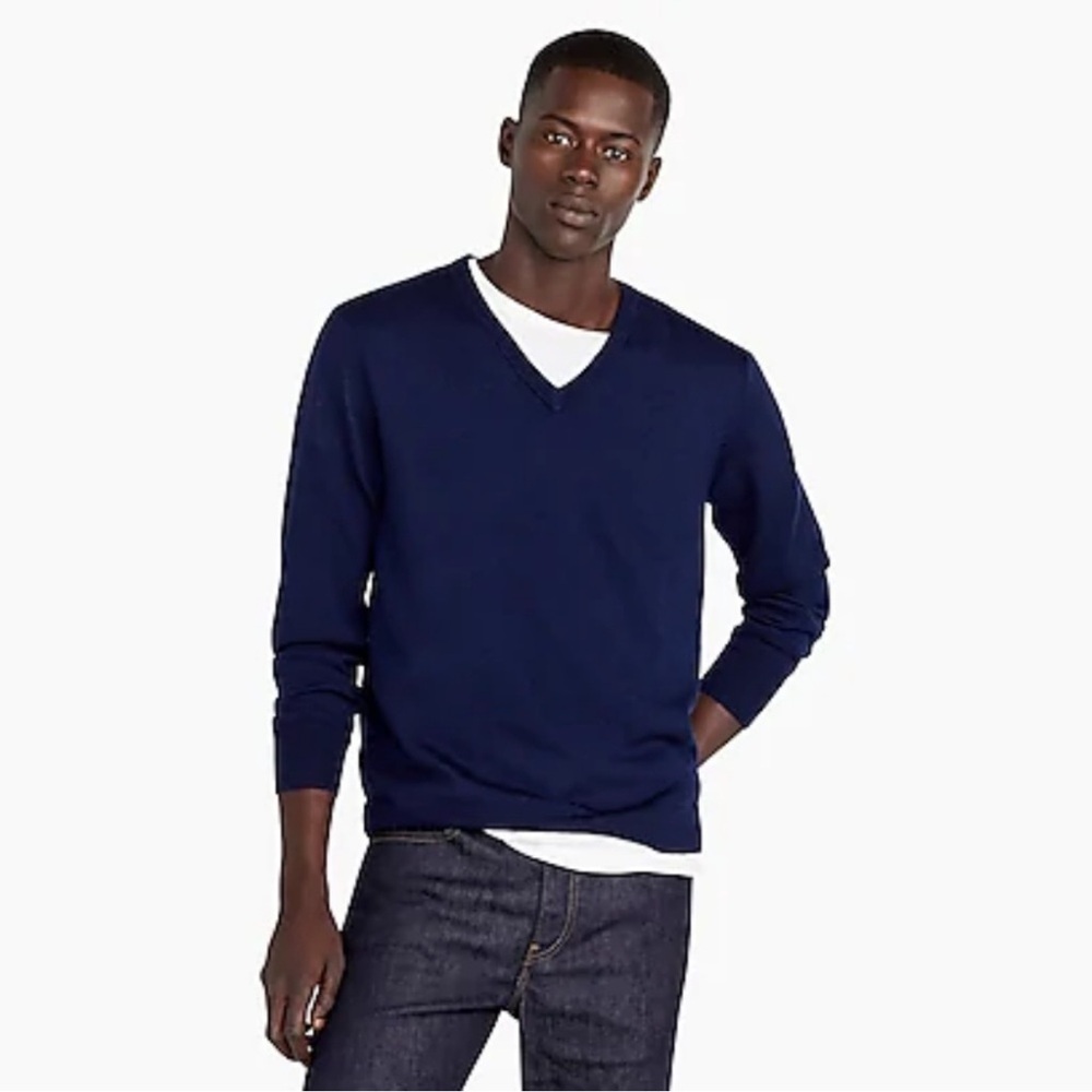 J. Crew Slim Merino Wool V-Neck Sweater